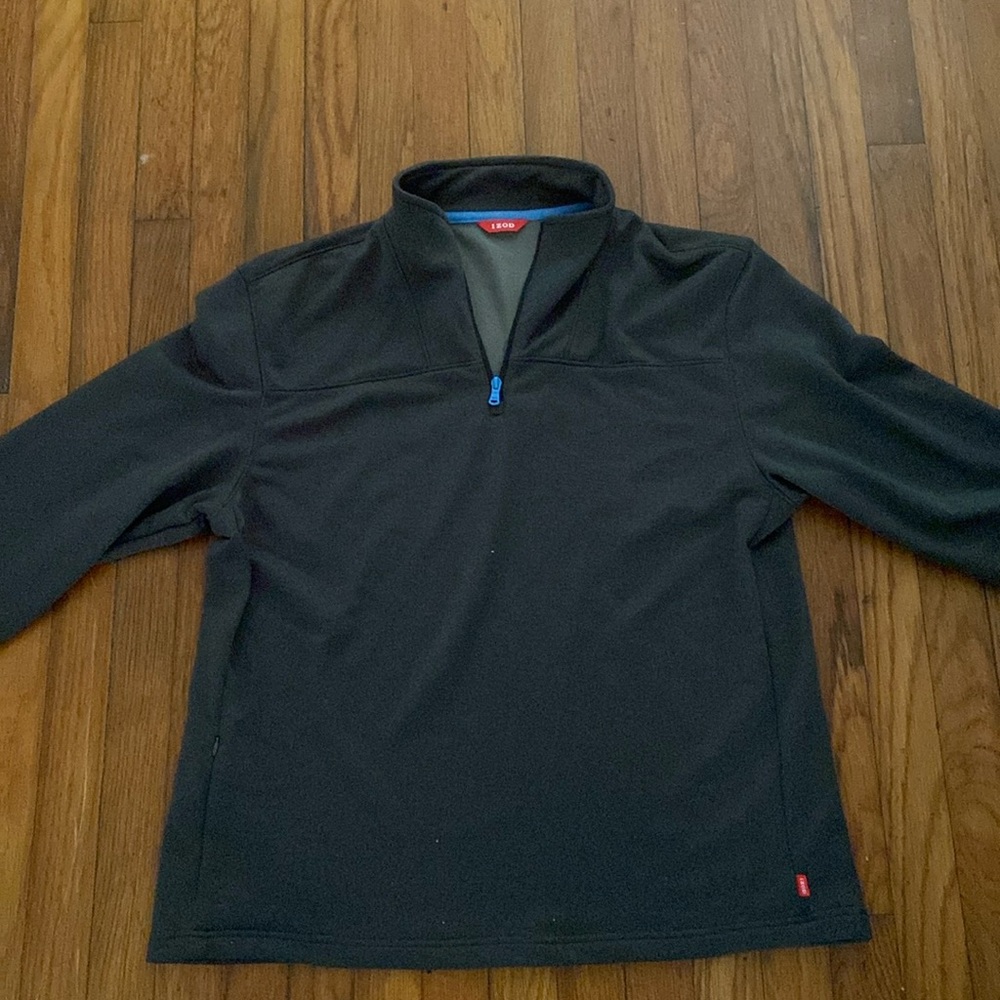 Large IZOD grey quarter zip